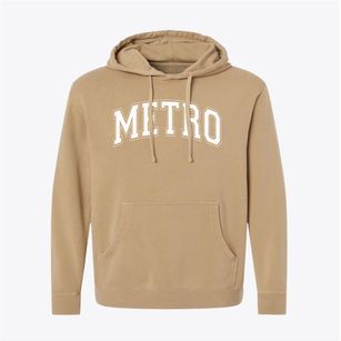 Metro High School Varsity Arch Pigment-Dyed Hoodie