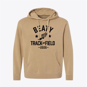 Beaty Early Childhood School Track and Field Pigment-Dyed Hoodie