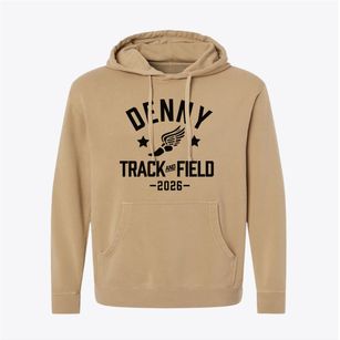 Denny Middle School Track and Field Pigment-Dyed Hoodie