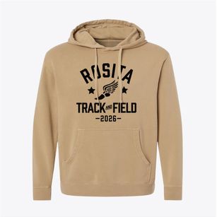 Rosita Elementary School Track and Field Pigment-Dyed Hoodie
