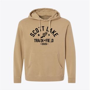 Scott Lake Elementary School Track and Field Pigment-Dyed Hoodie