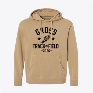 Gross Middle School Track and Field Pigment-Dyed Hoodie