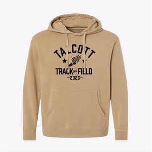 Talcott Elementary School Track and Field Pigment-Dyed Hoodie
