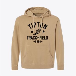 Tipton Senior High School Track and Field Pigment-Dyed Hoodie