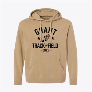 Grant Elementary School Track and Field Pigment-Dyed Hoodie