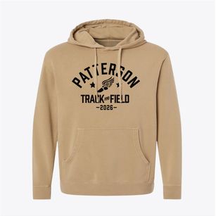 Patterson Junior High School Track and Field Pigment-Dyed Hoodie