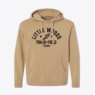 Little Woods Elementary School Track and Field Pigment-Dyed Hoodie