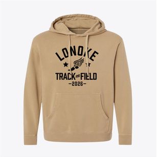 Lonoke High School Track and Field Pigment-Dyed Hoodie