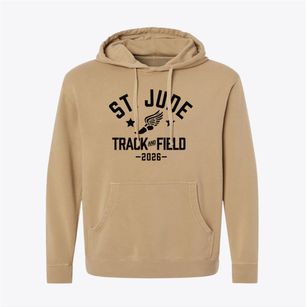 Saint Jude School Track and Field Pigment-Dyed Hoodie