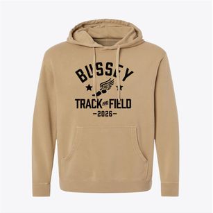 Bussey Child Development Center Track and Field Pigment-Dyed Hoodie