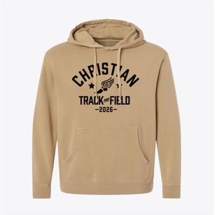 Christian Community School Track and Field Pigment-Dyed Hoodie
