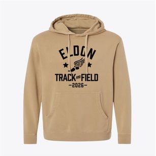 Eldon Middle School Track and Field Pigment-Dyed Hoodie