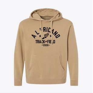 A L Fricano Elementary School Track and Field Pigment-Dyed Hoodie