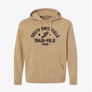 South Smithfield Primary School Track and Field Pigment-Dyed Hoodie