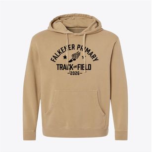 Falkener Primary Youth Program School Track and Field Pigment-Dyed Hoodie