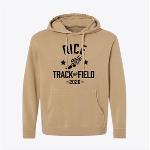 Rice Elementary School Track and Field Pigment-Dyed Hoodie