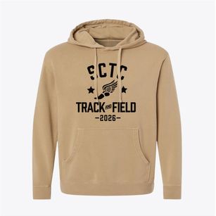 Sumter Career And Technology Center Track and Field Pigment-Dyed Hoodie