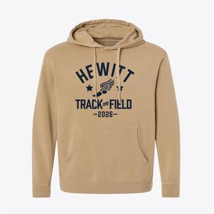 Hewitt Elementary School Track and Field Pigment-Dyed Hoodie
