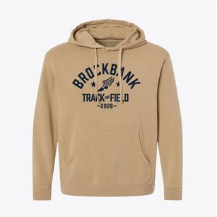 Brockbank Elementary School Track and Field Pigment-Dyed Hoodie