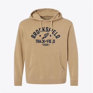 Brooksfield School Track and Field Pigment-Dyed Hoodie
