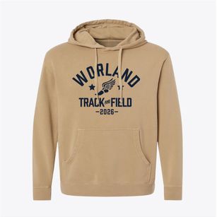 Worland Middle School Track and Field Pigment-Dyed Hoodie