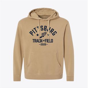 Pittsburg High School Track and Field Pigment-Dyed Hoodie