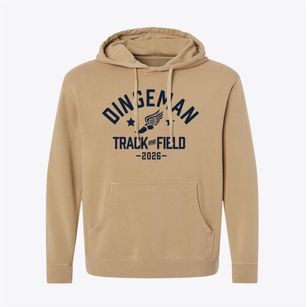 Dingeman Elementary School Track and Field Pigment-Dyed Hoodie