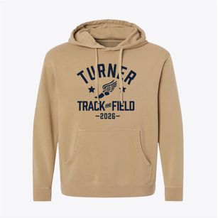 Turner Elementary School Track and Field Pigment-Dyed Hoodie