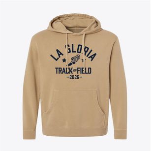 La Gloria Elementary School Track and Field Pigment-Dyed Hoodie