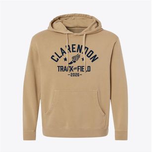 Clarendon Alternative Elementary School Track and Field Pigment-Dyed Hoodie