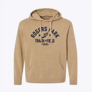 Rogers Park Middle School Track and Field Pigment-Dyed Hoodie