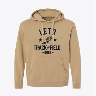 Leto High School Track and Field Pigment-Dyed Hoodie