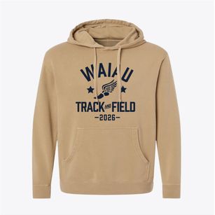 Waiau Elementary School Track and Field Pigment-Dyed Hoodie