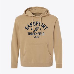 Sandpoint Junior Academy Track and Field Pigment-Dyed Hoodie