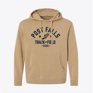 Post Falls Junior High School Track and Field Pigment-Dyed Hoodie