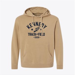 Kennedy Elementary School Track and Field Pigment-Dyed Hoodie