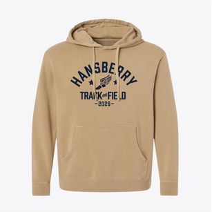 Hansberry Elementary School Track and Field Pigment-Dyed Hoodie