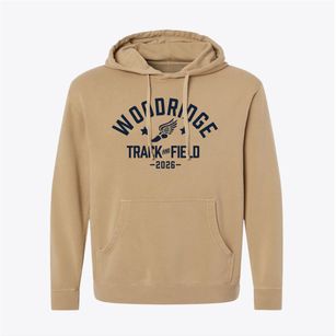 Woodridge Elementary School Track and Field Pigment-Dyed Hoodie