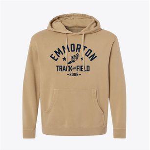 Emmorton Elementary School Track and Field Pigment-Dyed Hoodie