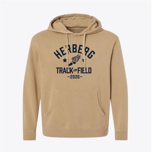 Herberg Middle School Track and Field Pigment-Dyed Hoodie