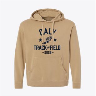 Daly Elementary School Track and Field Pigment-Dyed Hoodie