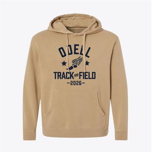 Odell High School Track and Field Pigment-Dyed Hoodie