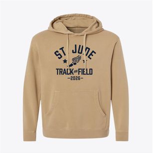 Saint Jude School Track and Field Pigment-Dyed Hoodie
