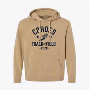 Cohoes Middle School Track and Field Pigment-Dyed Hoodie