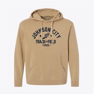 Johnson City Middle School Track and Field Pigment-Dyed Hoodie