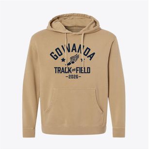 Gowanda Christian Academy Track and Field Pigment-Dyed Hoodie