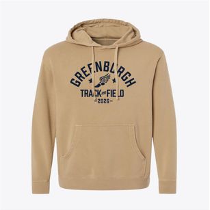 Greenburgh Graham School Track and Field Pigment-Dyed Hoodie
