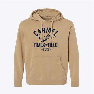 Carmel Middle School Track and Field Pigment-Dyed Hoodie