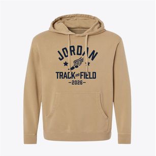 Jordan High School Track and Field Pigment-Dyed Hoodie