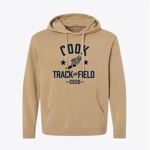 Cook Middle School Track and Field Pigment-Dyed Hoodie